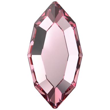 Swarovski Flat Back Crystals Non Hotfix Navette (2200) Light Rose - Bluestreak Crystals