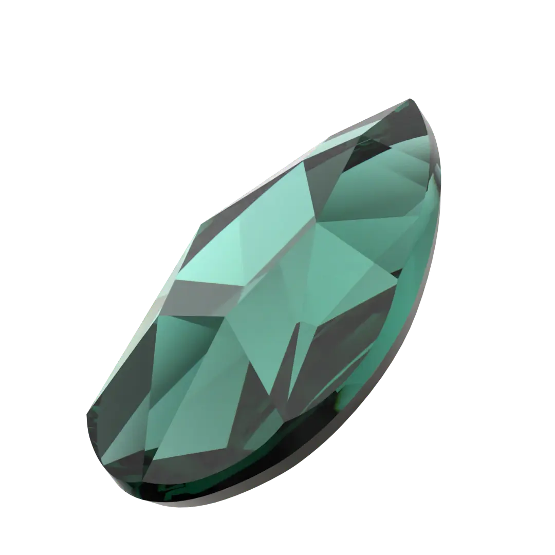 Serinity Flat Back Crystals Non Hotfix Pear (2303) Emerald - Bluestreak Crystals