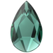 Serinity Flat Back Crystals Non Hotfix Pear (2303) Emerald - Bluestreak Crystals