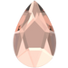 Serinity Flat Back Crystals Non Hotfix Pear (2303) Vintage Rose - Bluestreak Crystals