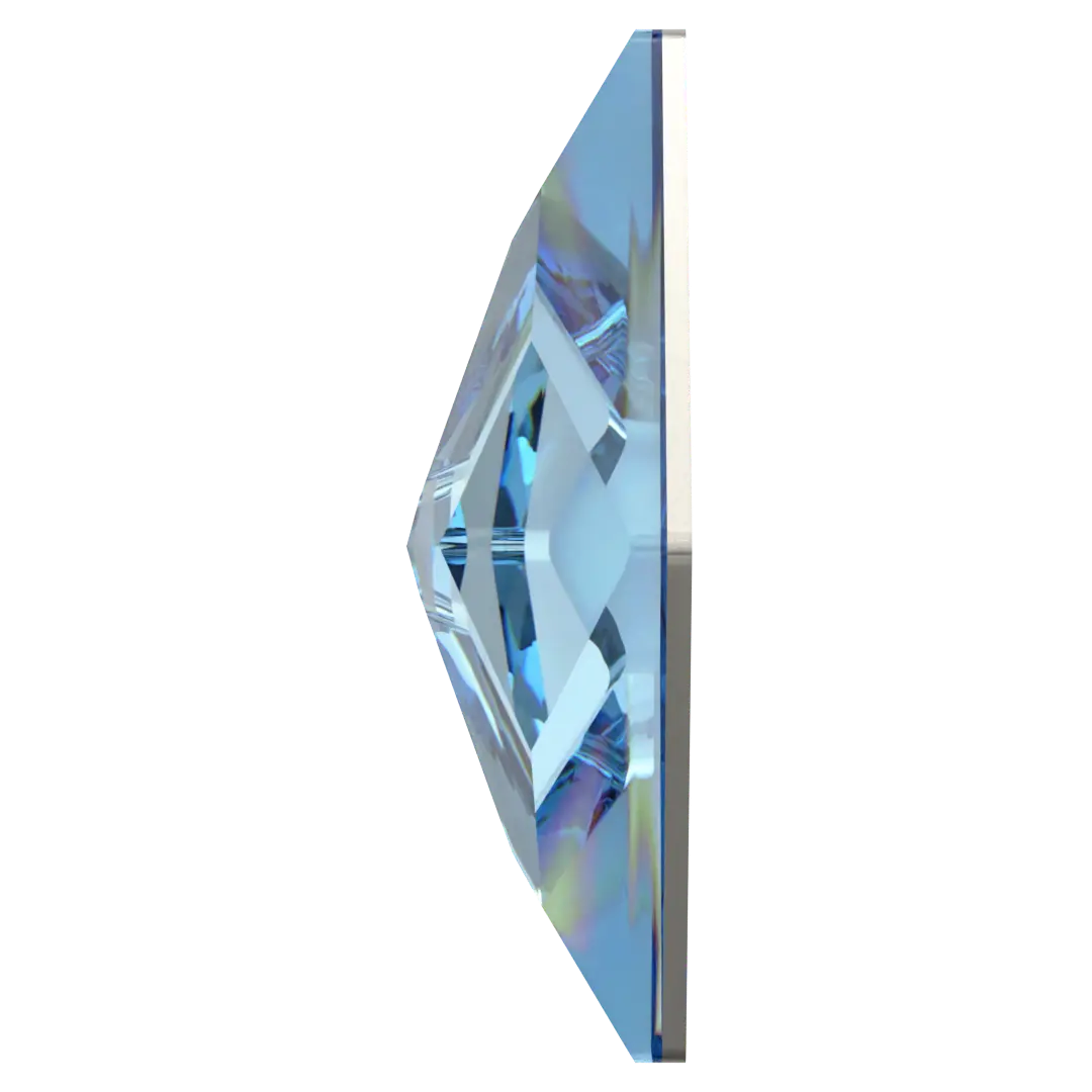 Serinity Flat Back Crystals Non Hotfix Rhombus (2709) Aquamarine - Bluestreak Crystals