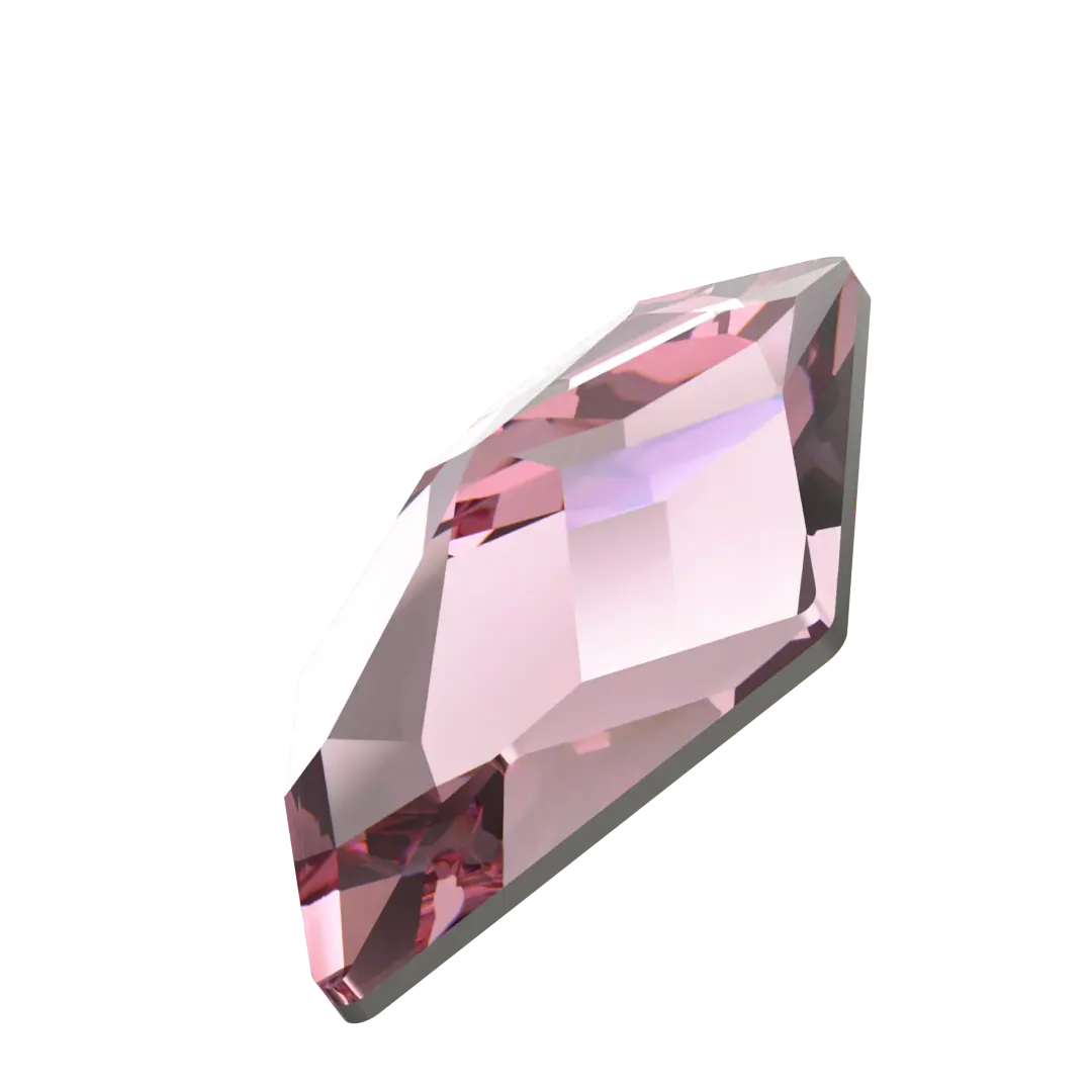 Serinity Flat Back Crystals Non Hotfix Rhombus (2709) Light Rose - Bluestreak Crystals