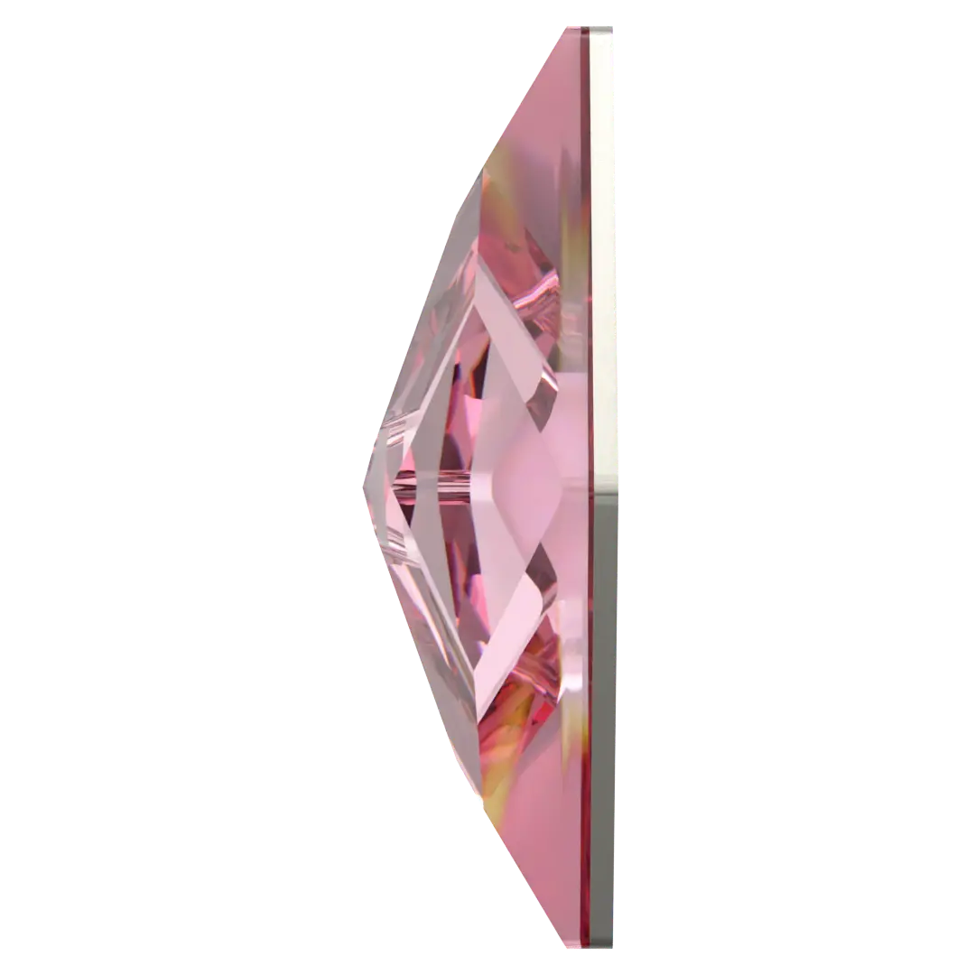 Serinity Flat Back Crystals Non Hotfix Rhombus (2709) Light Rose - Bluestreak Crystals