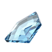 Serinity Flat Back Crystals Non Hotfix Small Pentagon (2775) Aquamarine - Bluestreak Crystals
