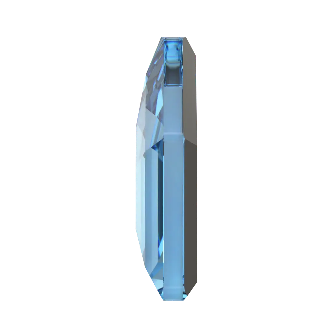 Serinity Flat Back Crystals Non Hotfix Small Pentagon (2775) Aquamarine - Bluestreak Crystals
