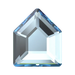 Serinity Flat Back Crystals Non Hotfix Small Pentagon (2775) Aquamarine - Bluestreak Crystals