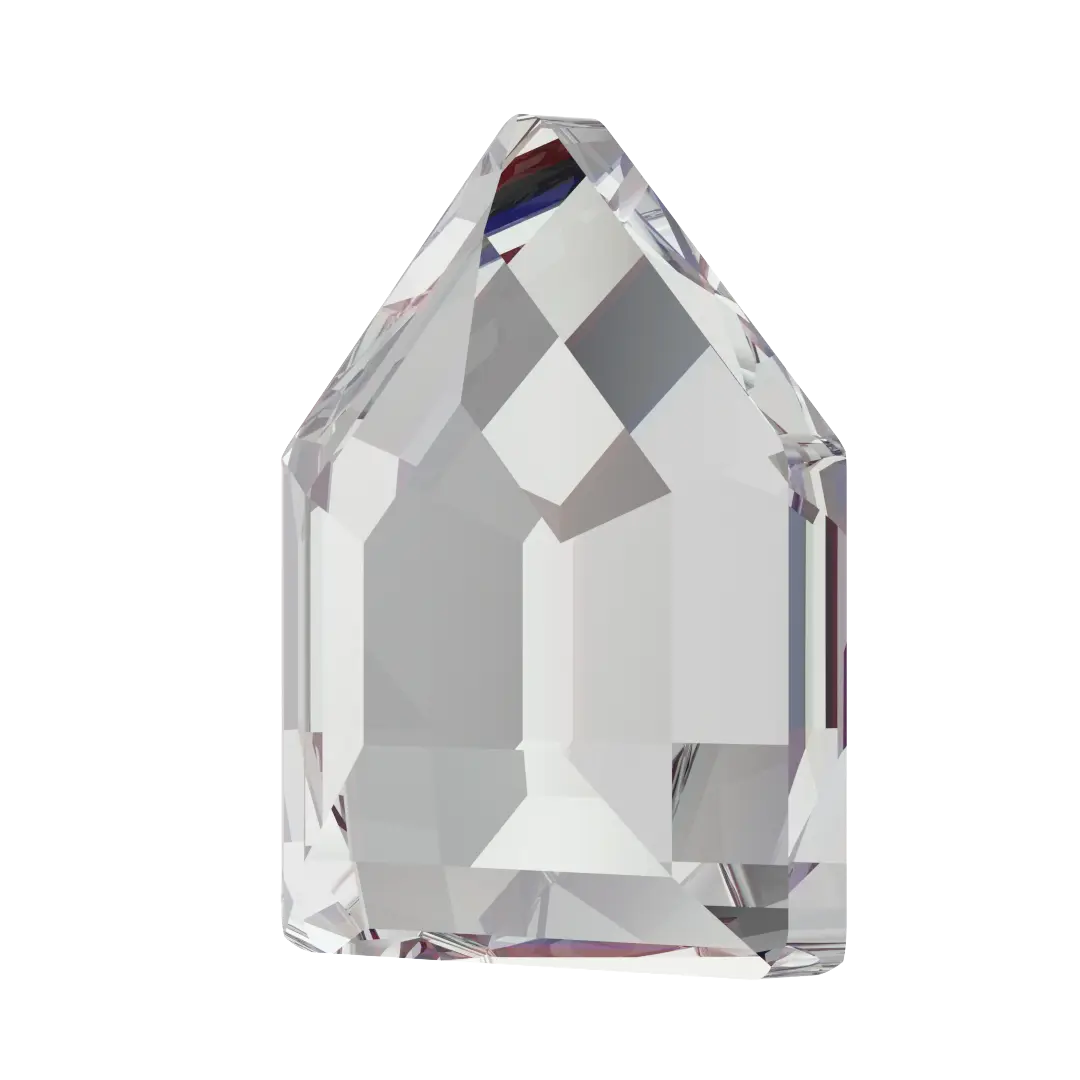 Serinity Flat Back Crystals Non Hotfix Small Pentagon (2775) Crystal Silver Shade - Bluestreak Crystals