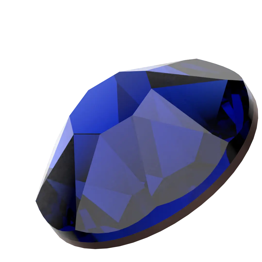 Serinity Flat Back Crystals Non Hotfix (2000, 2058 & 2088) Cobalt - Bluestreak Crystals