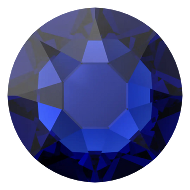 Serinity Flat Back Crystals Non Hotfix (2000, 2058 & 2088) Cobalt - Bluestreak Crystals