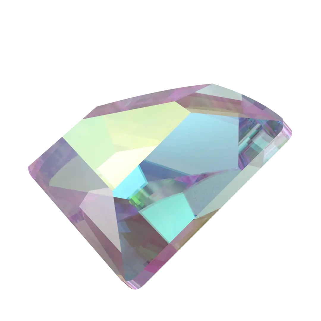 Swarovski Flat Back Crystals Non Hotfix Connector (2715) Crystal AB - Bluestreak Crystals