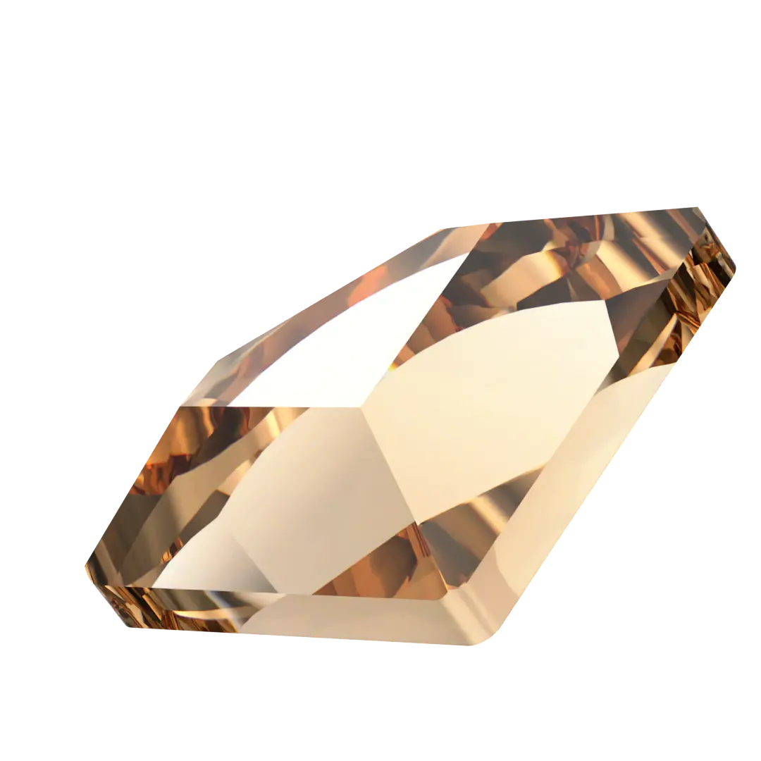 Serinity Hotfix Flat Back Crystals Connector (2715) Light Colorado Topaz - Bluestreak Crystals