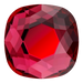 Serinity Hotfix Flat Back Crystals Cushion (2471) Scarlet - Bluestreak Crystals