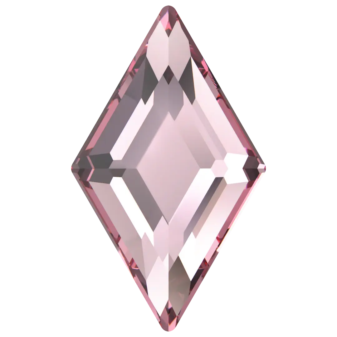 Serinity Flat Back Crystals Non Hotfix Diamond (2773) Light Rose - Bluestreak Crystals