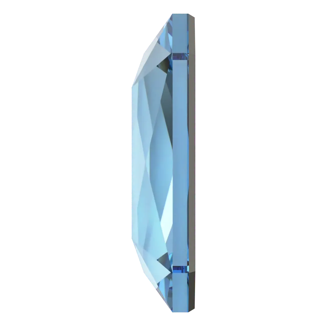 Serinity Flat Back Crystals Non Hotfix Emerald Cut (2602) Aquamarine - Bluestreak Crystals