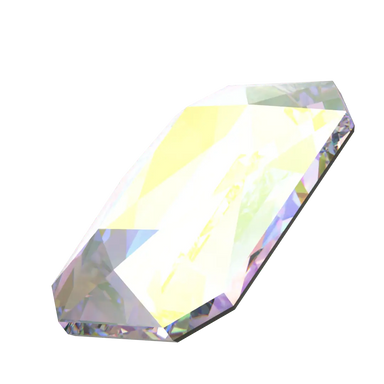 Serinity Flat Back Crystals Non Hotfix Emerald Cut (2602) Crystal AB - Bluestreak Crystals