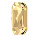 Swarovski Flat Back Crystals Non Hotfix Emerald Cut (2602) Crystal Golden Shadow - Bluestreak Crystals