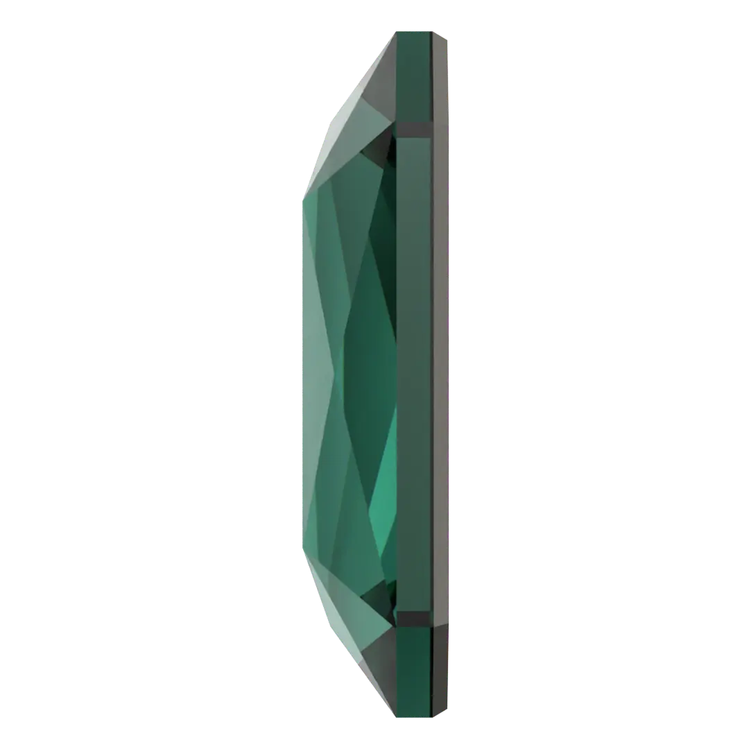 Serinity Flat Back Crystals Non Hotfix Emerald Cut (2602) Emerald - Bluestreak Crystals