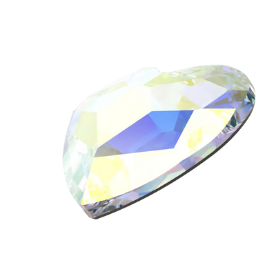 Serinity Hotfix Flat Back Crystals Heart (2808) Crystal AB - Bluestreak Crystals