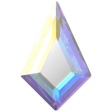 Serinity Flat Back Crystals Non Hotfix Kite (2771) Crystal AB - Bluestreak Crystals