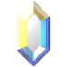 Serinity Hotfix Flat Back Crystals Large Hexagon (2776) Crystal AB - Bluestreak Crystals