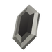 Serinity Hotfix Flat Back Crystals Large Hexagon (2776) Jet Hematite - Bluestreak Crystals