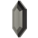 Serinity Hotfix Flat Back Crystals Large Hexagon (2776) Jet Hematite - Bluestreak Crystals