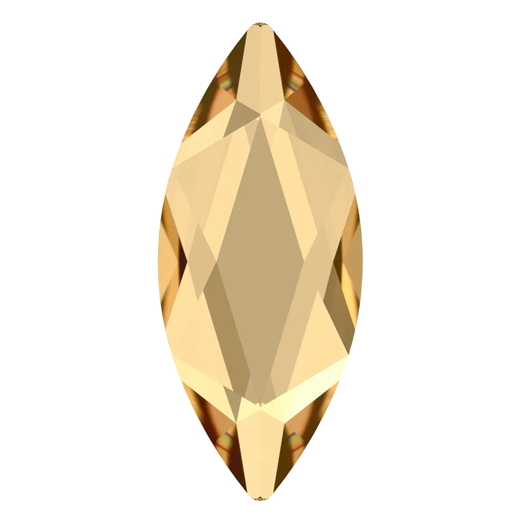Serinity Flat Back Crystals Non Hotfix Marquise (2201) Crystal Golden Shadow - Bluestreak Crystals