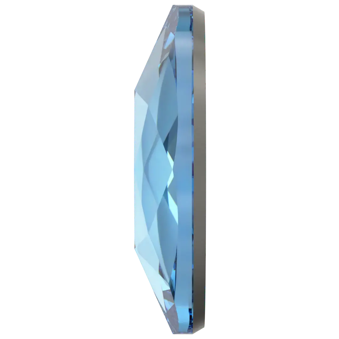 Serinity Flat Back Crystals Non Hotfix Oval (2603) Aquamarine - Bluestreak Crystals