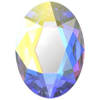 Serinity Flat Back Crystals Non Hotfix Oval (2603) Crystal AB - Bluestreak Crystals