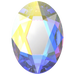 Serinity Flat Back Crystals Non Hotfix Oval (2603) Crystal AB - Bluestreak Crystals