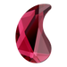 Serinity Hotfix Flat Back Crystals Paisley X (2364) Scarlet - Bluestreak Crystals