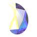 Serinity Hotfix Flat Back Crystals Paisley Y (2365) Crystal AB - Bluestreak Crystals