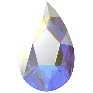 Serinity Flat Back Crystals Non Hotfix Pear (2303) Crystal AB - Bluestreak Crystals