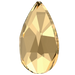 Serinity Flat Back Crystals Non Hotfix Pear (2303) Crystal Golden Shadow - Bluestreak Crystals