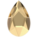 Serinity Flat Back Crystals Non Hotfix Pear (2303) Crystal Golden Shadow - Bluestreak Crystals