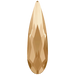 Serinity Flat Back Crystals Non Hotfix Raindrop (2304) Crystal Golden Shadow - Bluestreak Crystals