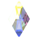 Serinity Flat Back Crystals Non Hotfix Rhombus (2709) Crystal AB - Bluestreak Crystals