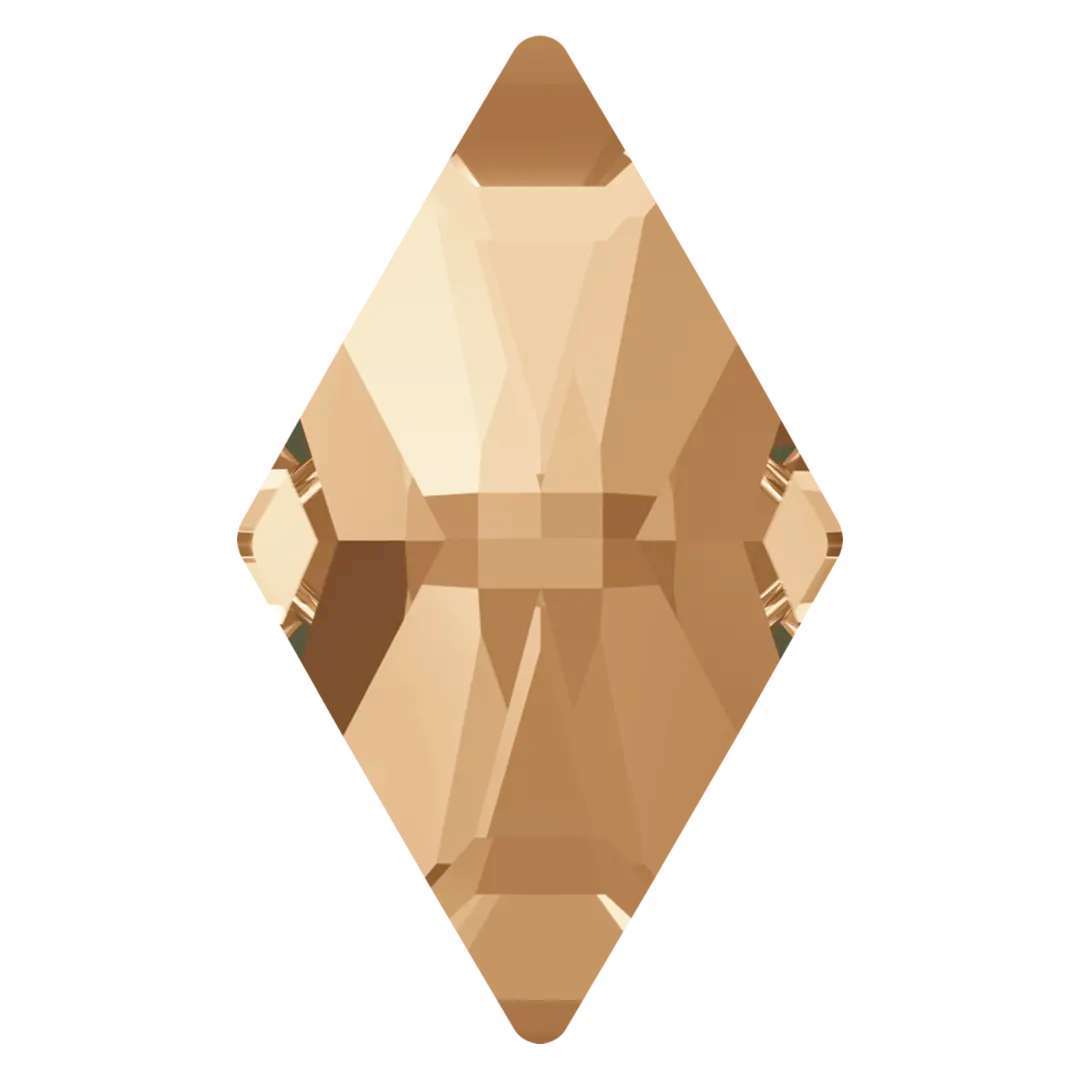 Serinity Hotfix Flat Back Crystals Rhombus (2709) Crystal Golden Shadow - Bluestreak Crystals