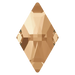 Serinity Hotfix Flat Back Crystals Rhombus (2709) Crystal Golden Shadow - Bluestreak Crystals