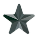 Serinity Hotfix Flat Back Crystals Rivoli Star (2816) Jet Hematite - Bluestreak Crystals
