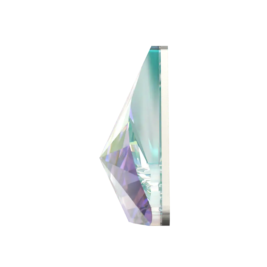 Serinity Hotfix Flat Back Crystals Rivoli Triangle (2716) Crystal AB - Bluestreak Crystals