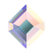 Serinity Hotfix Flat Back Crystals Small Hexagon (2777) Crystal AB - Bluestreak Crystals