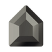 Serinity Hotfix Flat Back Crystals Small Pentagon (2775) Jet Hematite - Bluestreak Crystals