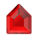 Serinity Hotfix Flat Back Crystals Small Pentagon (2775) Light Siam - Bluestreak Crystals