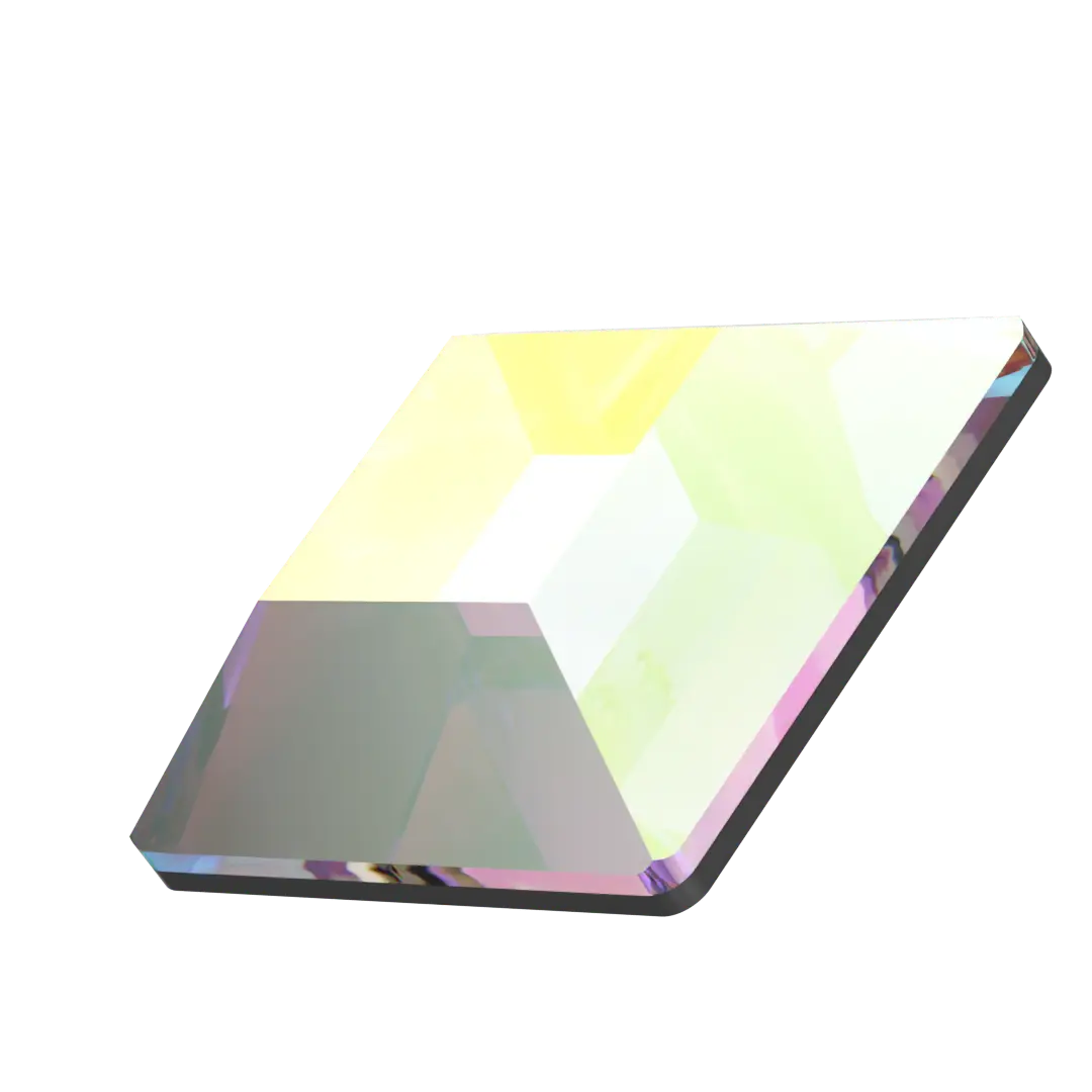 Serinity Flat Back Crystals Non Hotfix Square (2400) Crystal AB - Bluestreak Crystals