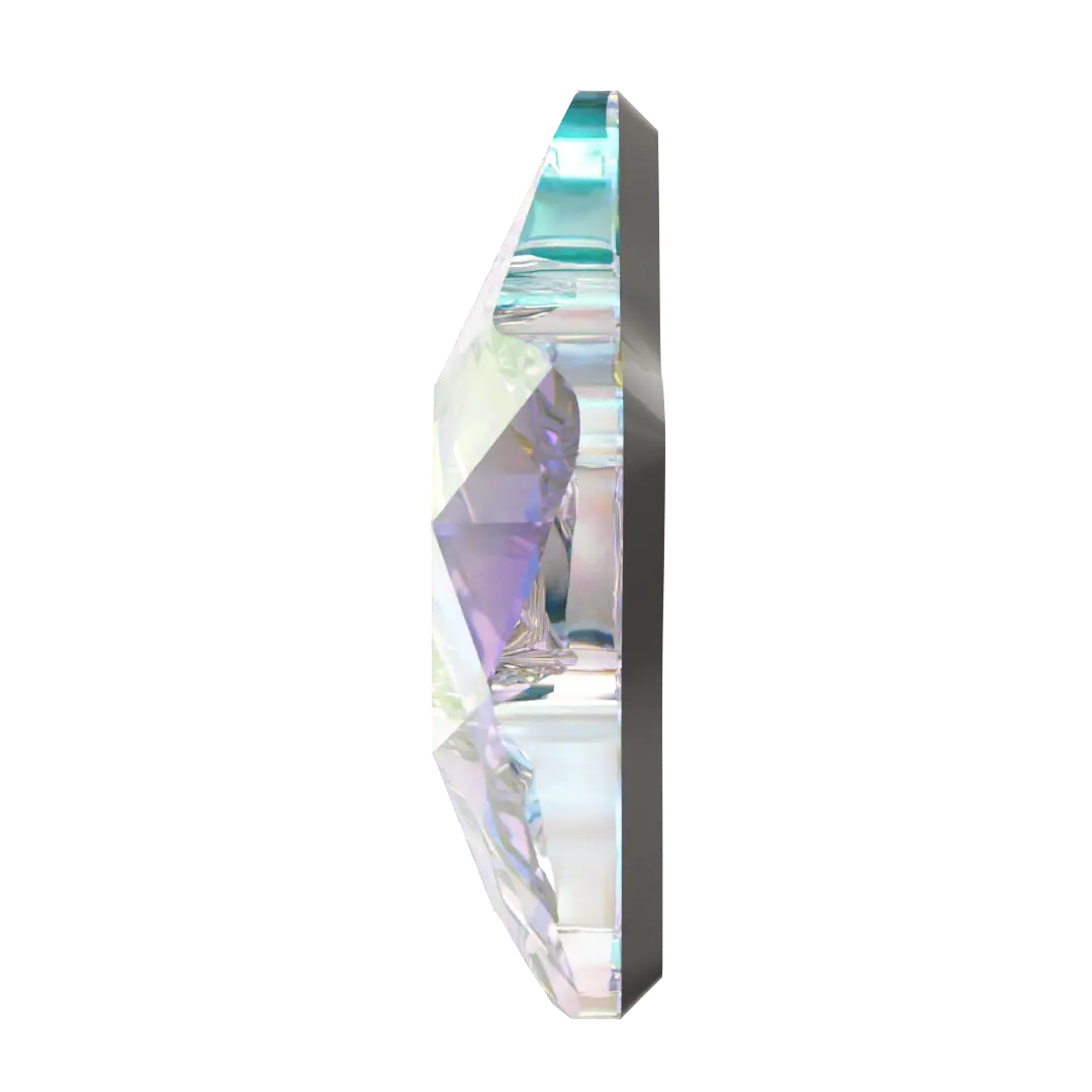 Swarovski Flat Back Crystals Non Hotfix Star Flower (2754) Crystal AB - Bluestreak Crystals