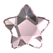 Serinity Hotfix Flat Back Crystals Star Flower (2754) Light Rose - Bluestreak Crystals