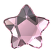 Swarovski Flat Back Crystals Non Hotfix Star Flower (2754) Rose - Bluestreak Crystals