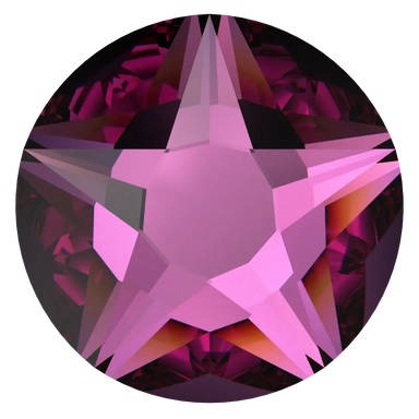 Serinity Hotfix Flat Back Crystals Star Rose (2100) Dark Rose - Bluestreak Crystals