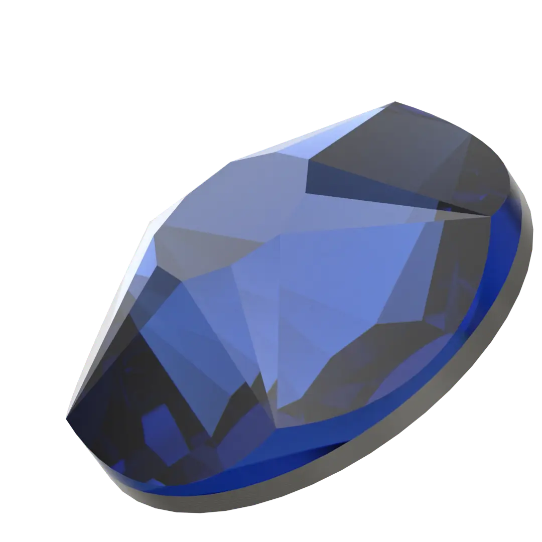 Serinity Hotfix Flat Back Crystals Star Rose (2100) Dark Sapphire - Bluestreak Crystals